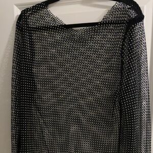 Netting jeweled Top